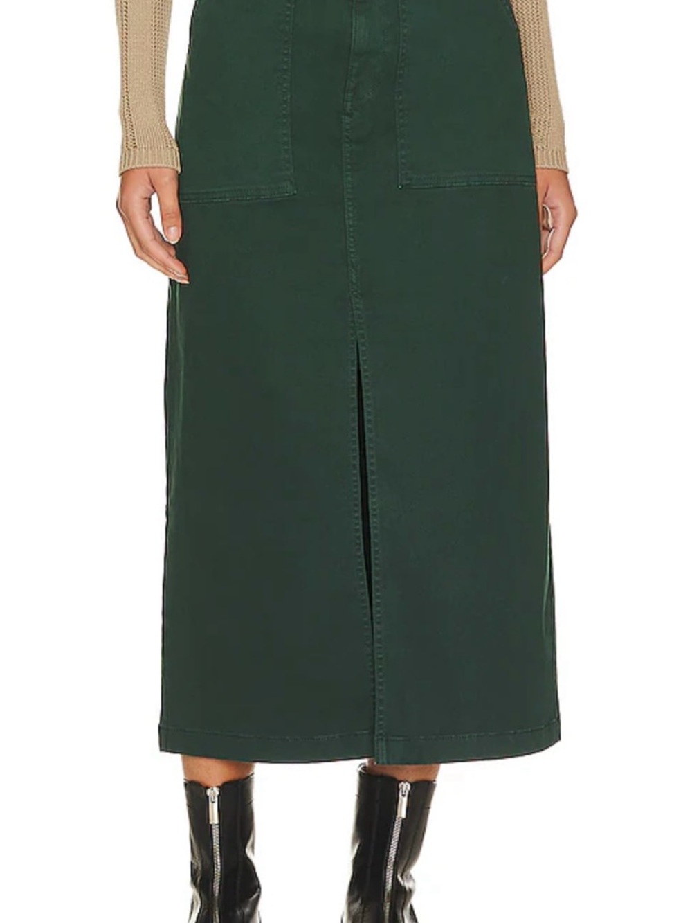 Pistols Pamela utility  Midi Skirt with Front Slit
